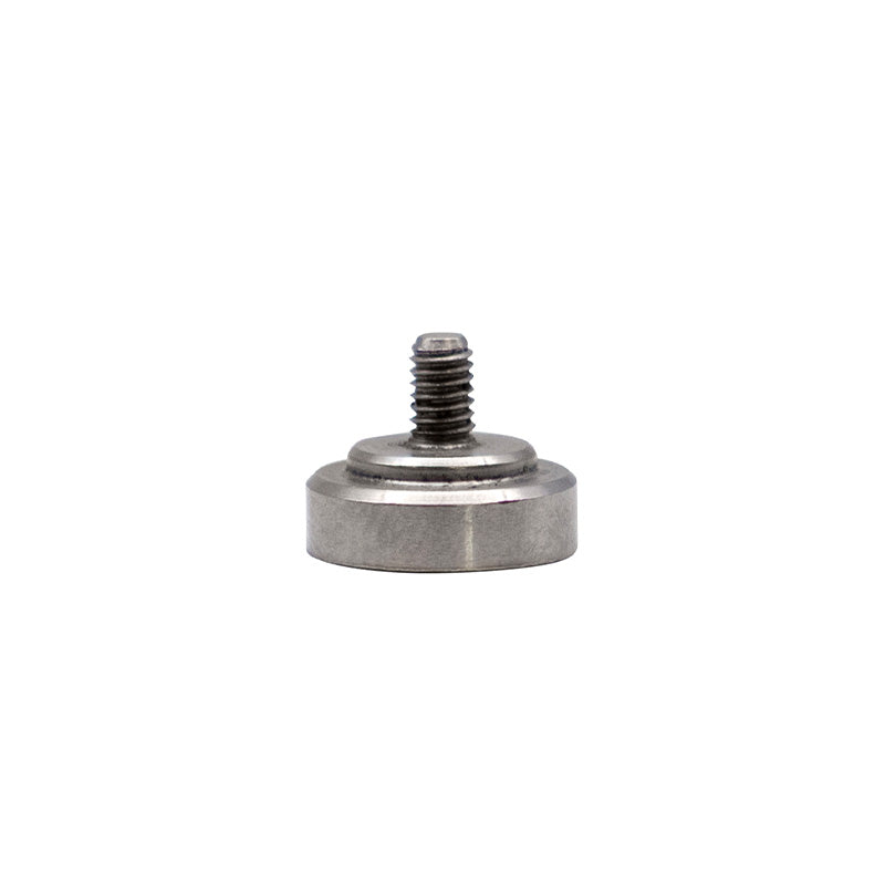 Tastespids Ø10 mm med flad måleflade til måleure og M2,5 gevind