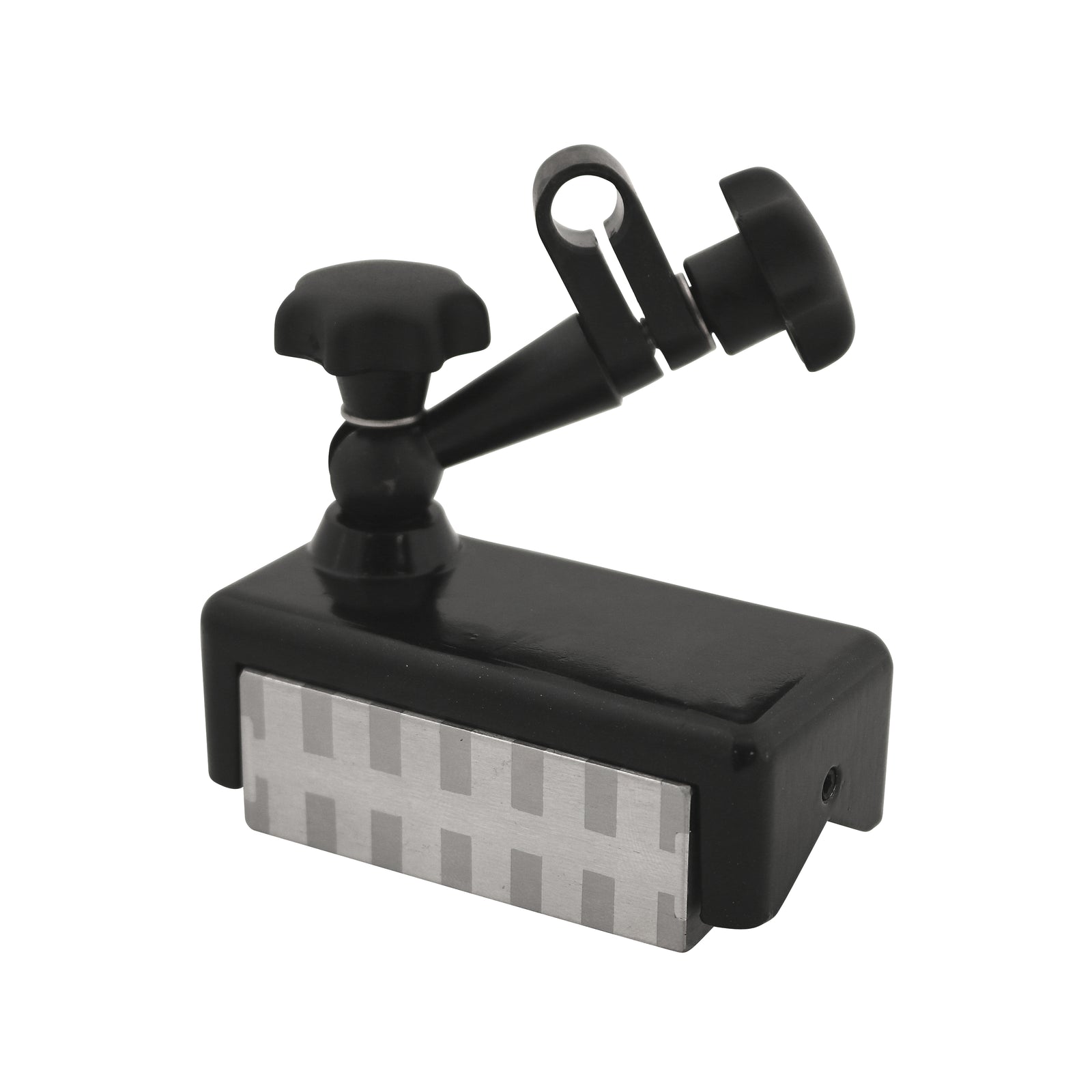 Universalmagnetholder med V-anlægsflade og Ø8 mm opspændingshul