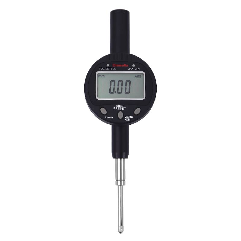 Digitalt måleur 0–25,4 × 0,01 mm med ABS/TOL/Min/Max funktion