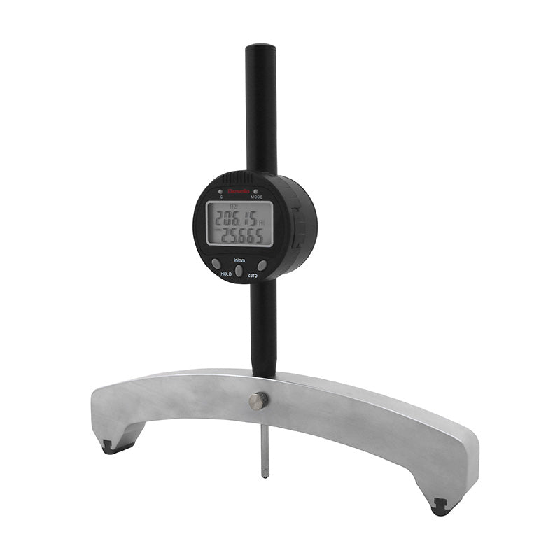 Digital radius måler 450–2500 × 0,01 mm for ind- og udvendig måling