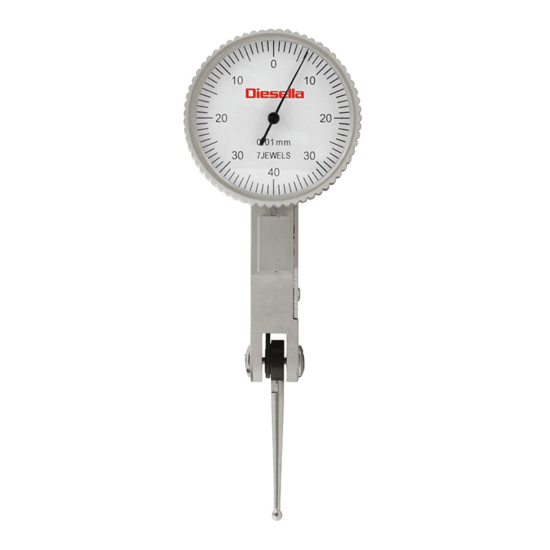 Vippeindikator 0–0,8 × 0,01 mm standard urskive med 25 mm vippearm