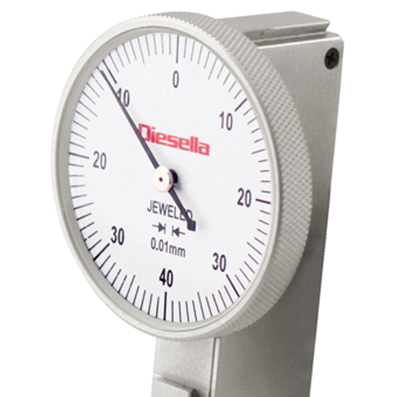 Vippeindikator 0,8 × 0,01 mm med 46,4 mm vippearm