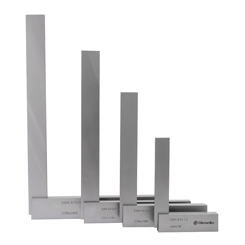Ansatsvinkler 4-sæt DIN 875/1 100 × 70, 150 × 100, 200 × 130, 250 × 165