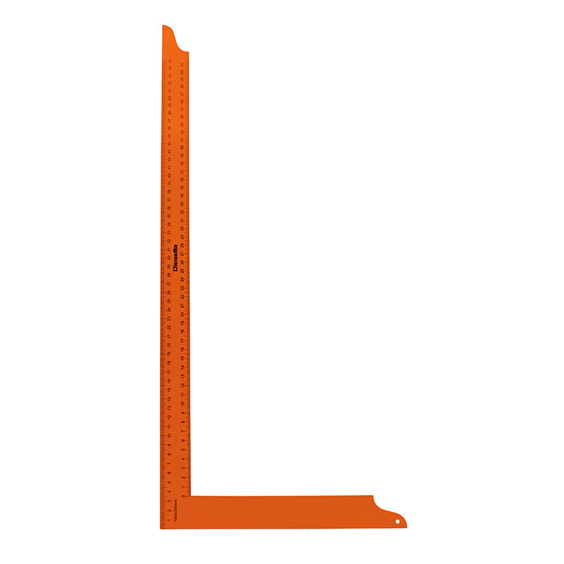Tømrervinkel 1000 × 380 × 35 mm (orange) med dobbelt skala