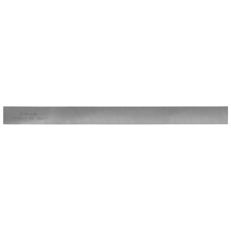 Retteskinne 500 × 40 × 8 mm i stål DIN 874 grad 2