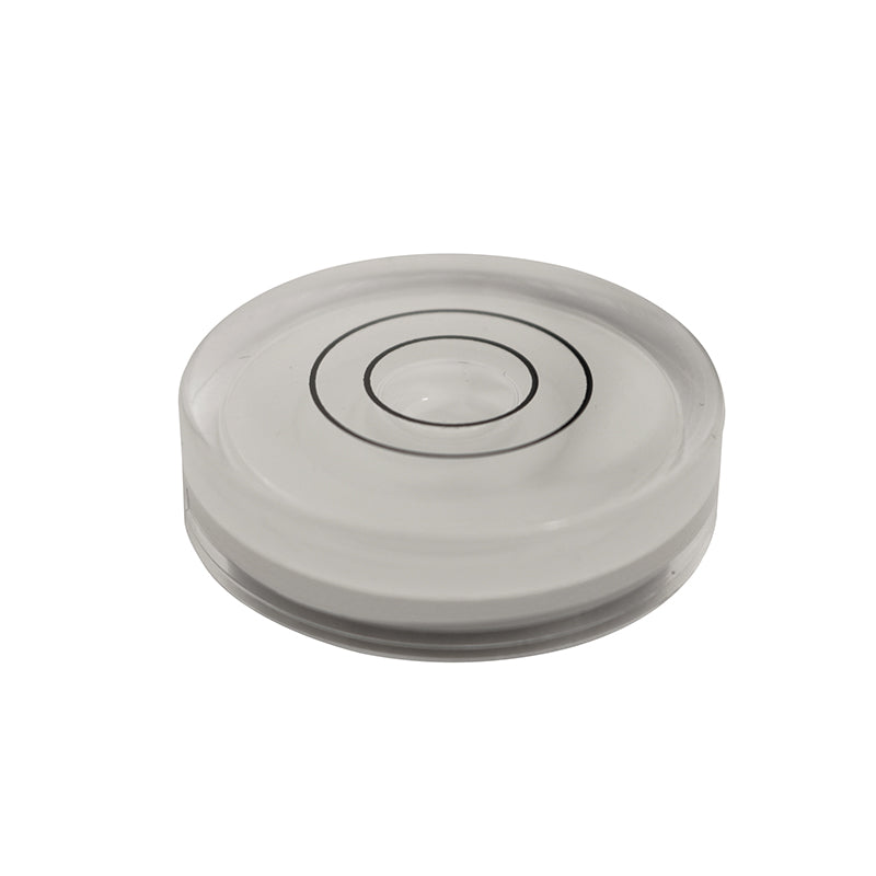 Dåselibelle Ø40 mm cyl. 10 mm højde med akrylglas (type 5)