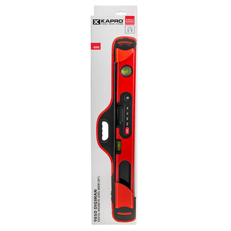 DIGIMAN Prof. digital vaterpas 60 cm med DualView og magneter