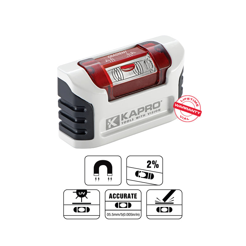 SMARTY 946 minivaterpas 10 cm med OPTIVISION, magnet og bælteclips