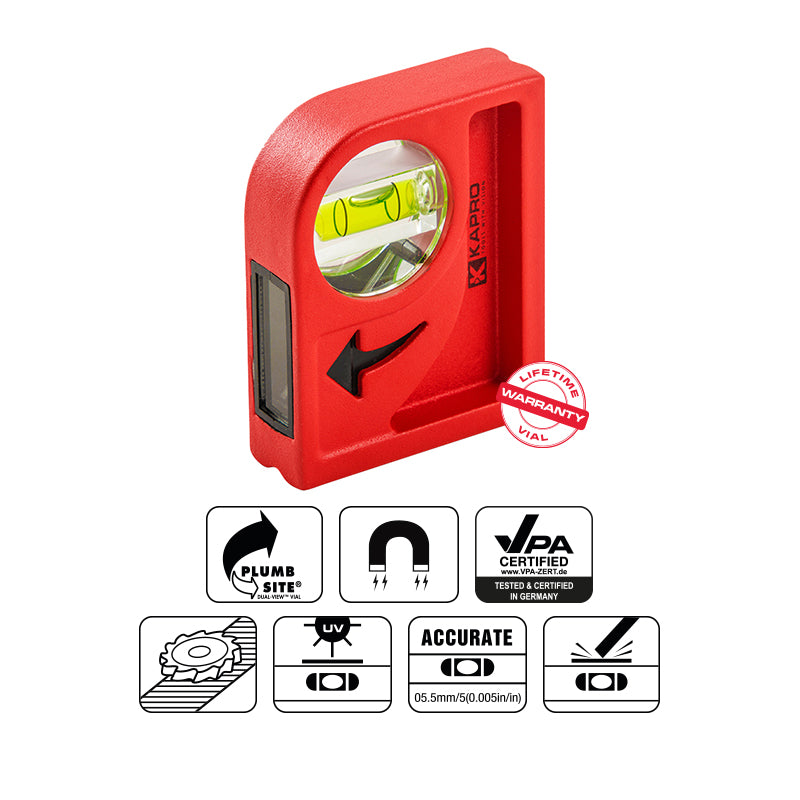 CYCLOPS minivaterpas med DualView, V-spor og magnet