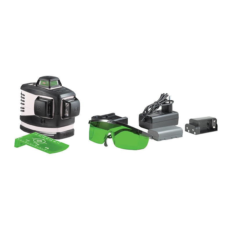 883GB Prolaser 3D All-Lines krydslaser 360° grøn