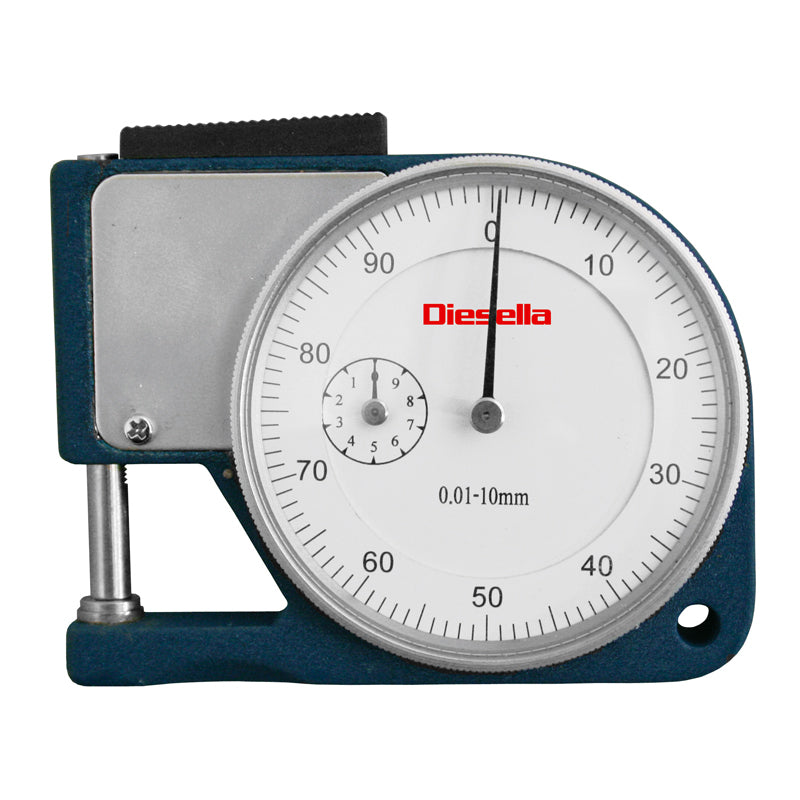 Tykkelsesmåler lommemodel 0–10 × 0,01 mm