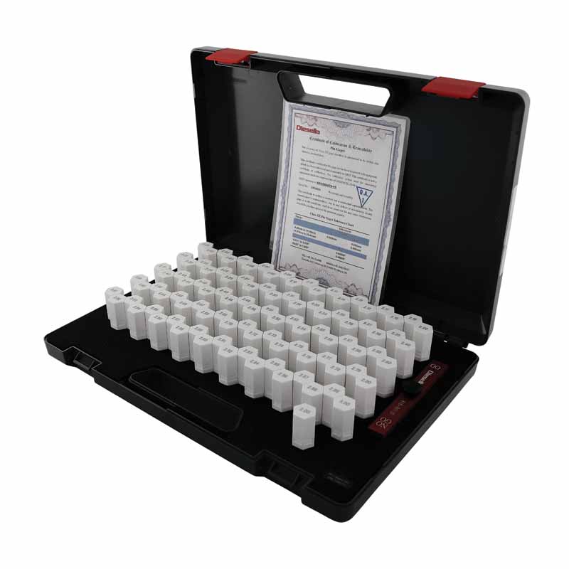 Prøvestiftsæt 4,00–5,00 mm med stigning 0,01 mm toleranceklasse 2 (±0,002 mm)