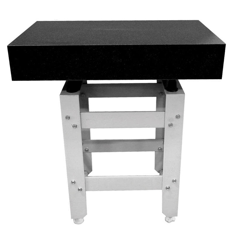 Granitplan 1000 × 750 × 150 mm DIN 876/0 med 14 mm T-spor i metalskinne