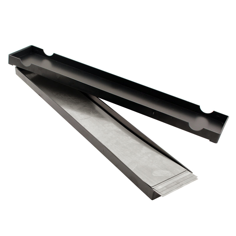 Søgerstål i ark 1,00 mm (150 × 500 mm) rustfri 1.4310