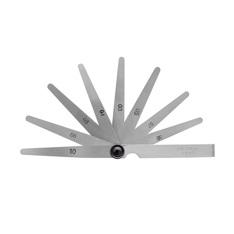 Søgerblade 0,03–0,10 mm (8 blade) 100 mm med konisk afrunding og 13 mm bredde