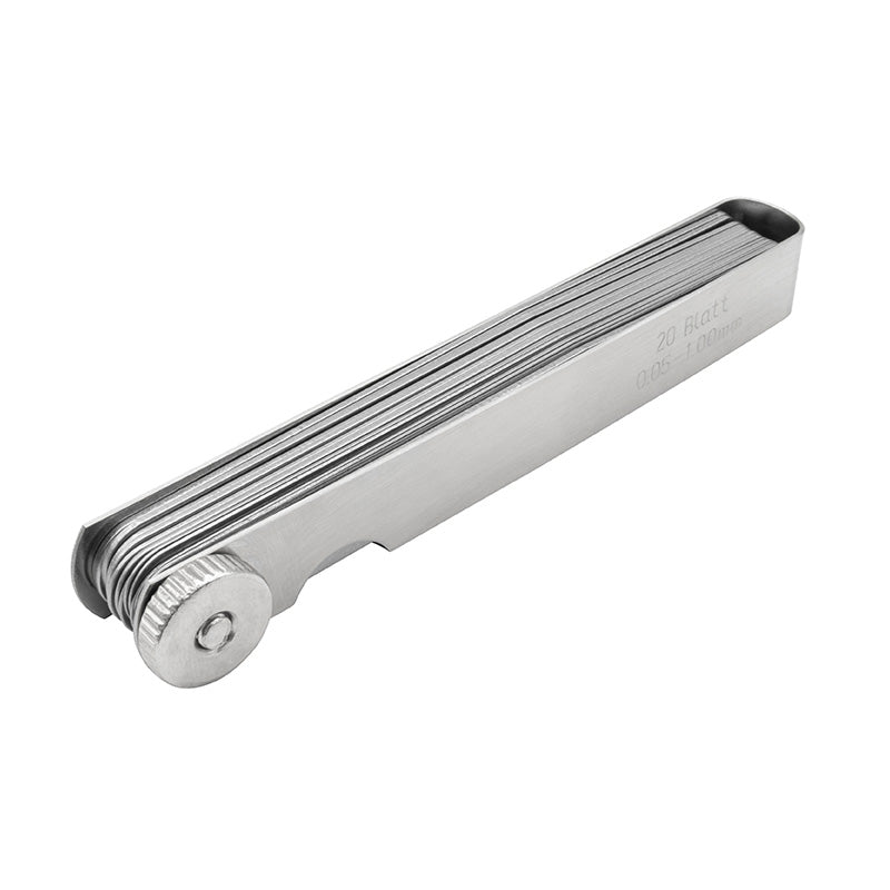 Søgerblade 0,05–1,00 mm (20 blade) 100 mm konisk afrunding og 10 mm bredde