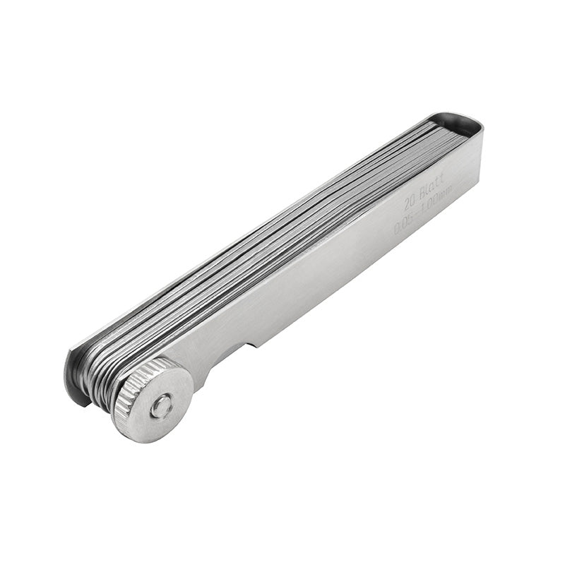 Søgerblade 0,05–1,00 mm (20 blade) 100 mm konisk afrunding og 10 mm bredde