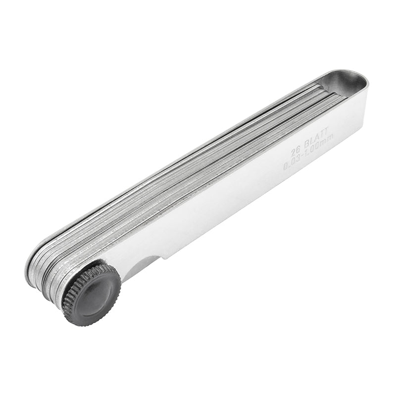 Søgerblade 0,03–1,00 mm (26 blade) 100 mm med konisk afrunding og 13 mm bredde