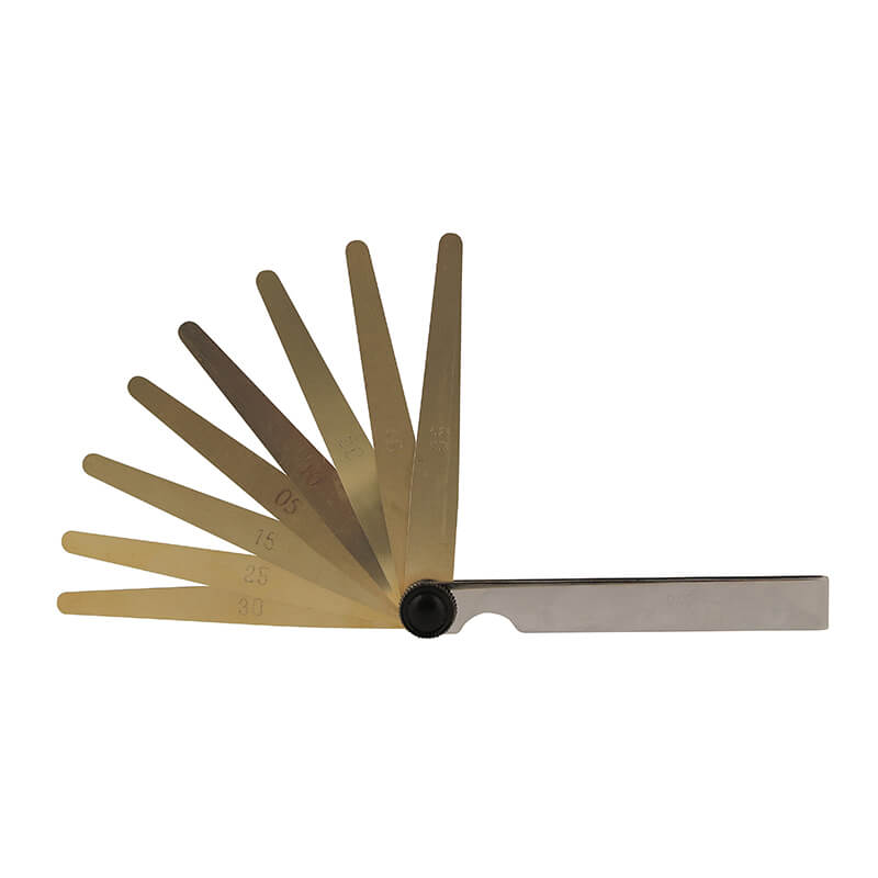 Søgerblade messing 0,05–0,50 mm (8 blade) 100 mm (Antimagnetisk)