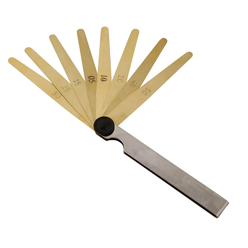 Søgerblade messing 0,05–0,50 mm (8 blade) 100 mm (Antimagnetisk)