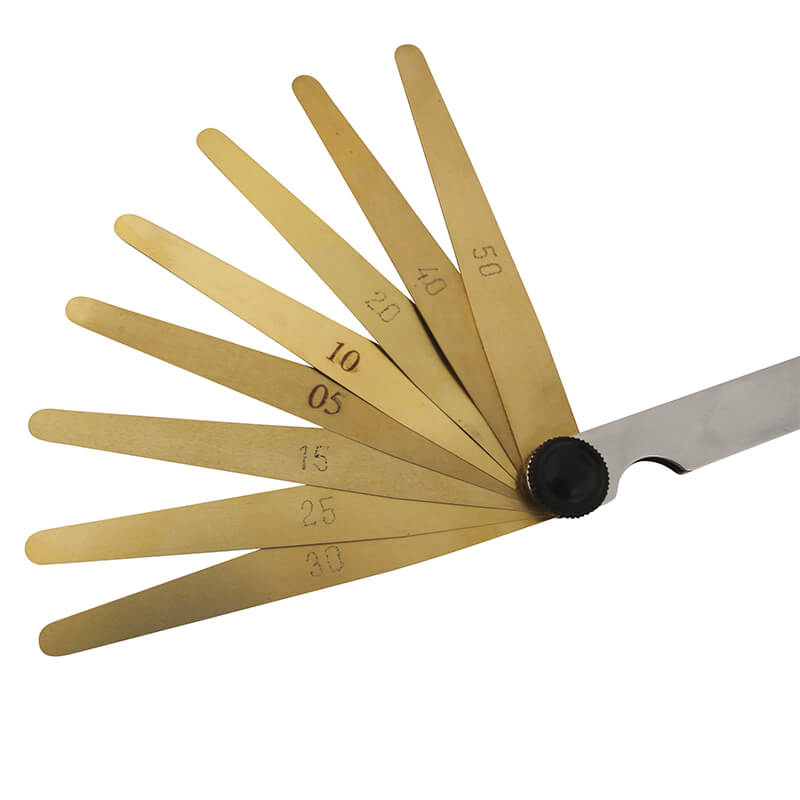 Søgerblade messing 0,05–0,50 mm (8 blade) 100 mm (Antimagnetisk)