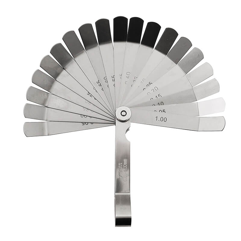 Ventil søgerblad 0,05–1,00 mm (20 blade) 100 mm 45° vinkel