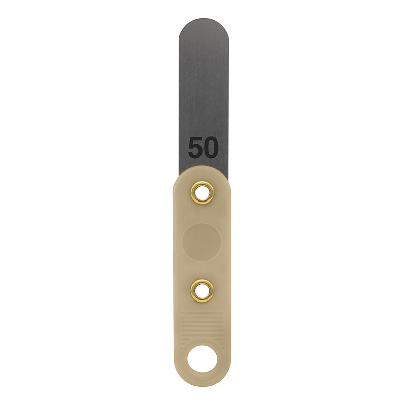 Søgerblad 0,50 mm med plastik håndtag (beige)