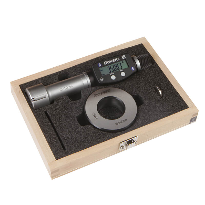 XTD35M-BT digital 3-punkt mikrometer 35–50 mm med kontrolring og Bluetooth