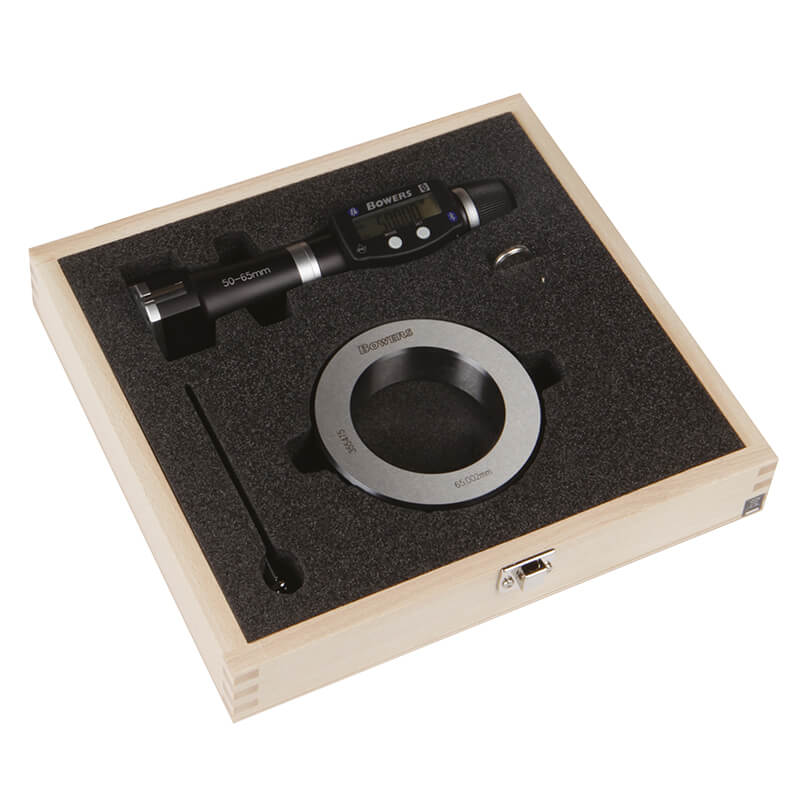 XTD50M-BT digital 3-punkt mikrometer 50–65 mm med kontrolring og Bluetooth