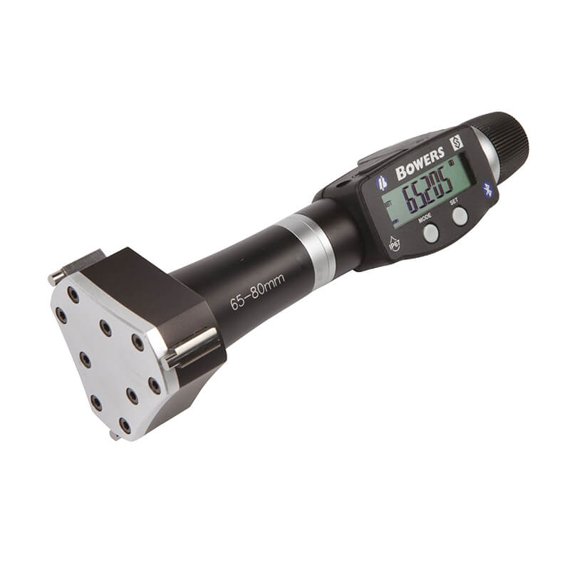 XTD65M-BT digital 3-punkt mikrometer 65–80 mm med kontrolring og Bluetooth