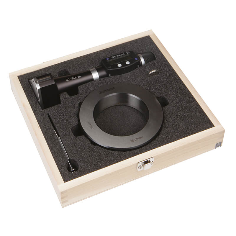 XTD80M-BT digital 3-punkt mikrometer 80–100 mm med kontrolring og Bluetooth