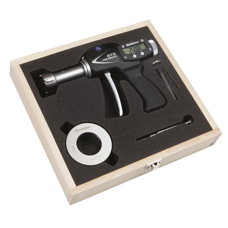 XTH25M-BT digital 3-punkt hurtigmålings-mikrometer 25–35 mm med pistolgreb og Bluetooth