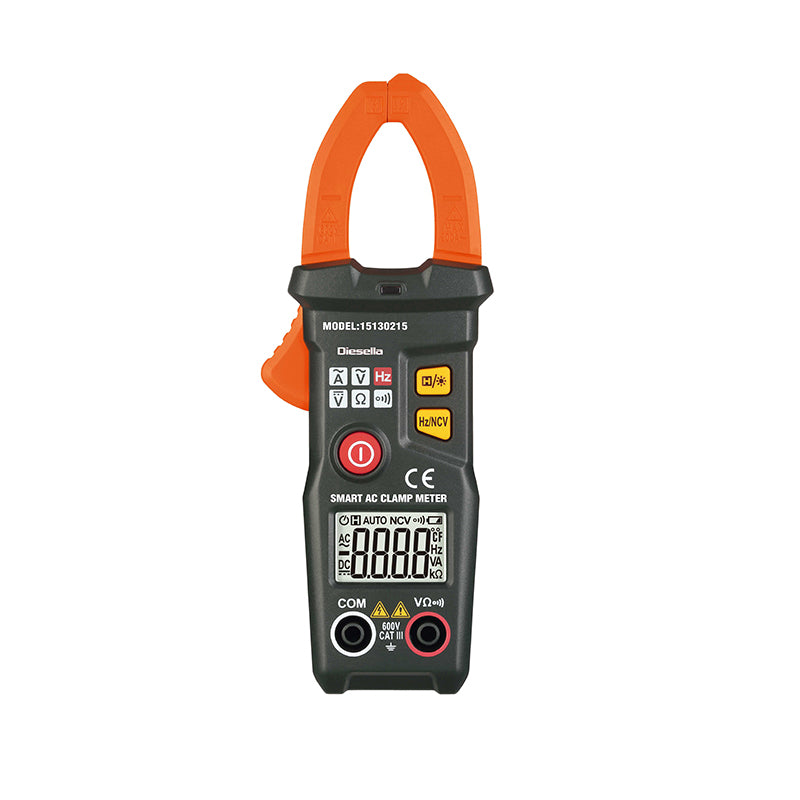 Digital mini tangamperemeter AC 10 mA–200 A