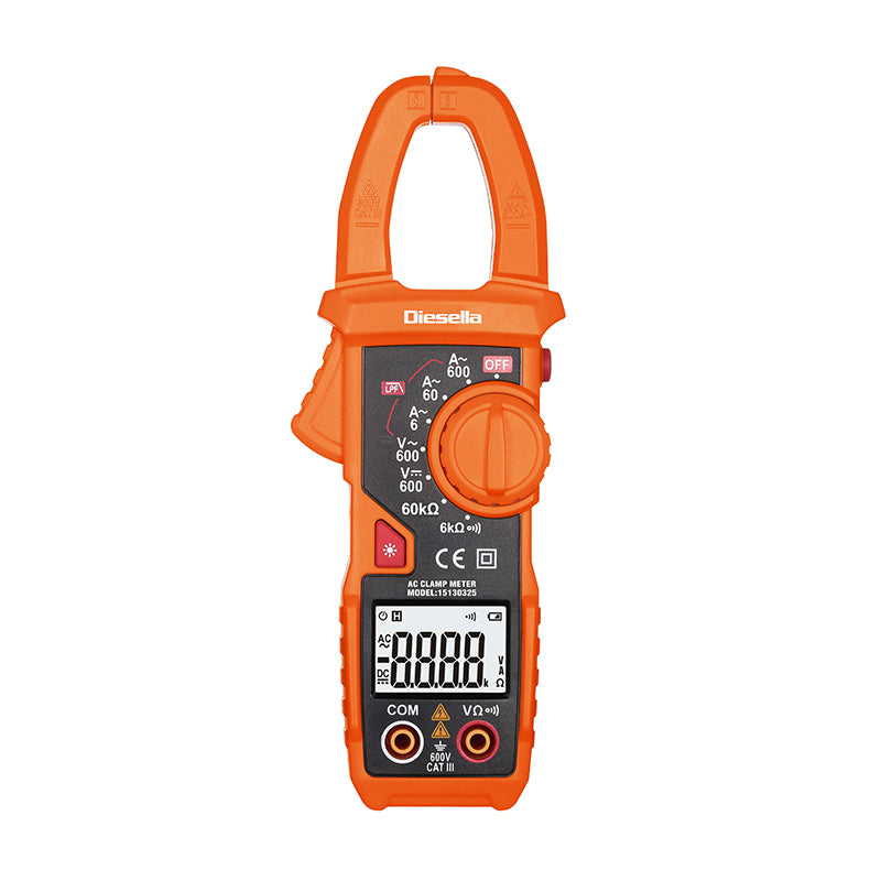 Digitalt tangamperemeter AC 10 mA–600 A
