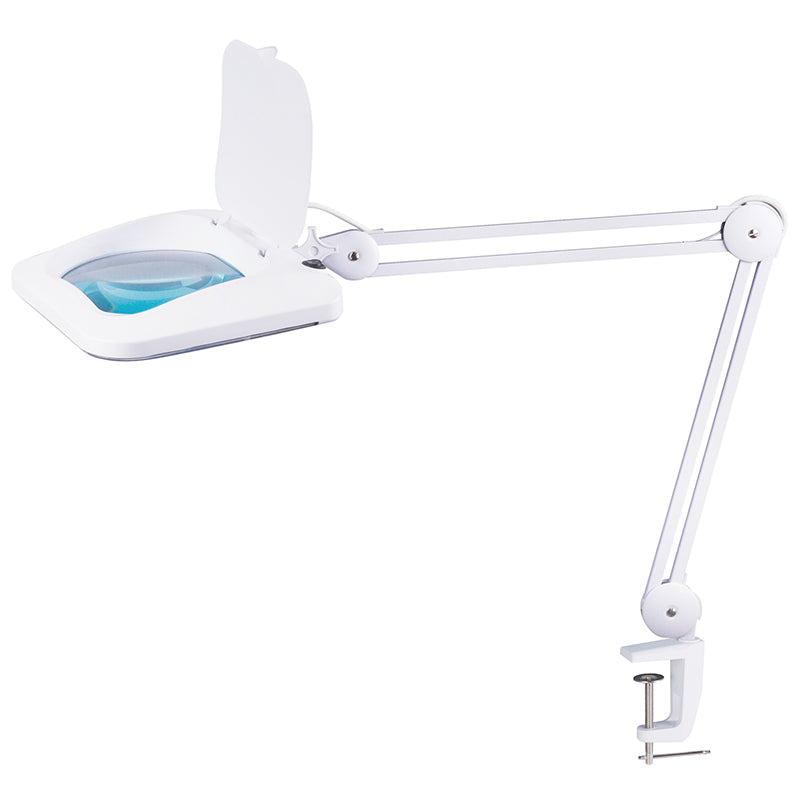 LED-luplampe "SIRIUS" med 19 × 16 cm linse og 3D dioptri (1,75X)