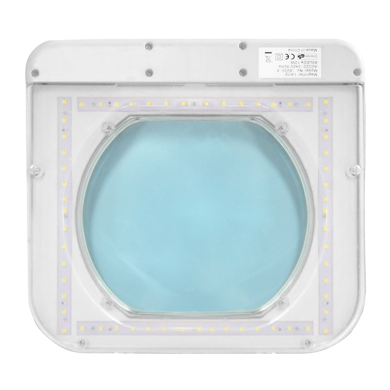 LED-luplampe "SIRIUS" med 19 × 16 cm linse og 5D dioptri (2,25X)