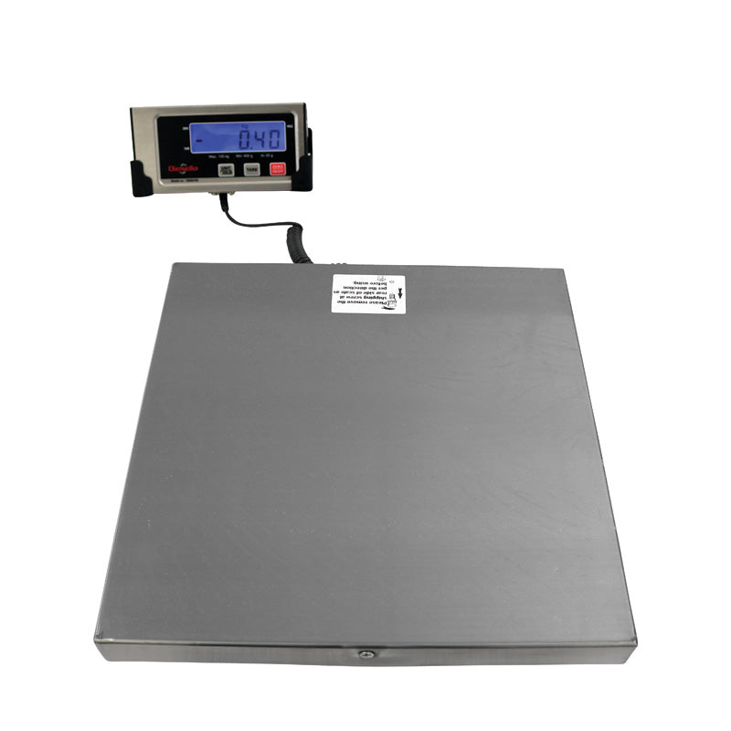 Pakkevægt 120 kg / inddeling 20 g (hus i rustfrit stål)