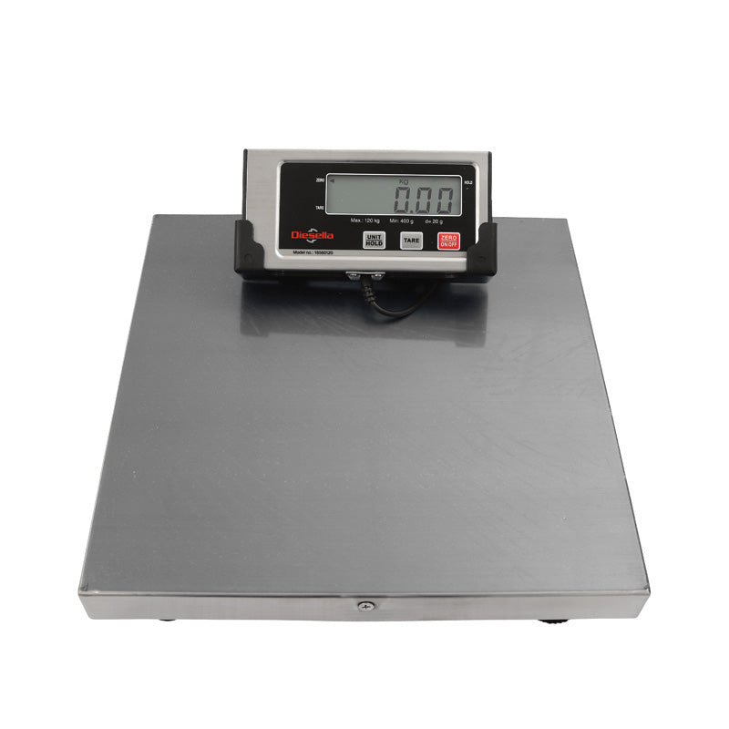 Pakkevægt 120 kg / inddeling 20 g (hus i rustfrit stål)