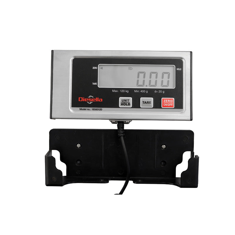 Pakkevægt 120 kg / inddeling 20 g (hus i rustfrit stål)