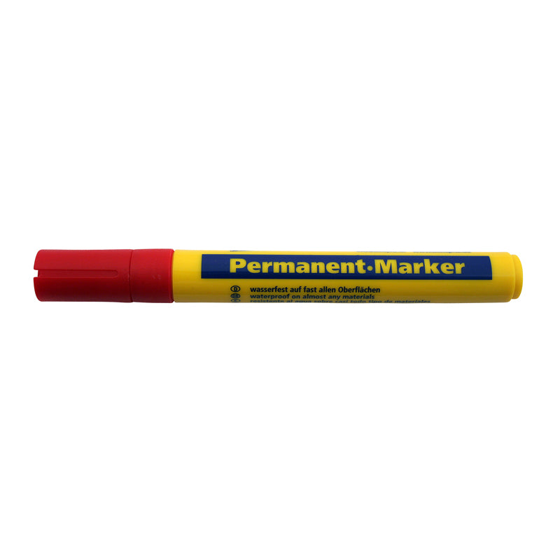 Permanent marker 1,5–3,0 mm rød rund spids (model 0594)