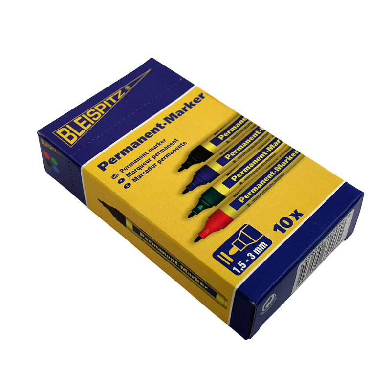 Permanent marker 1,5–3,0 mm rød rund spids (model 0594)