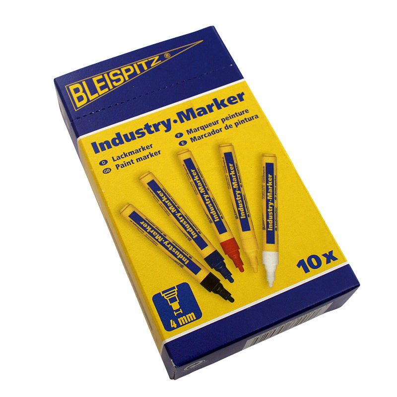 Industrimarker 4,0 mm rød rund spids (model 0488)