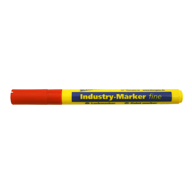 Industrimarker 1–2 mm rød rund spids (model 0914)