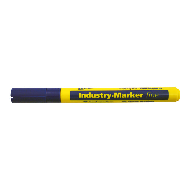 Industrimarker 1–2 mm blå rund spids (model 0938)