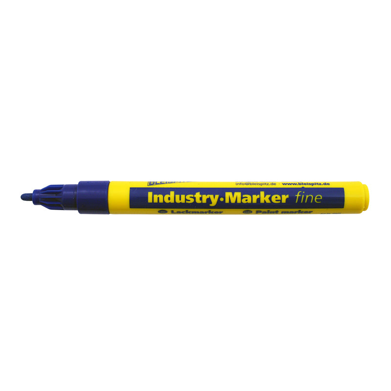 Industrimarker 1–2 mm blå rund spids (model 0938)