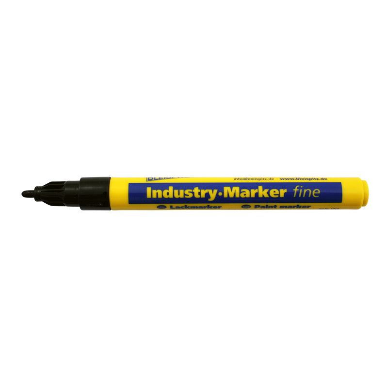 Industrimarker 1–2 mm sort rund spids (model 0990)