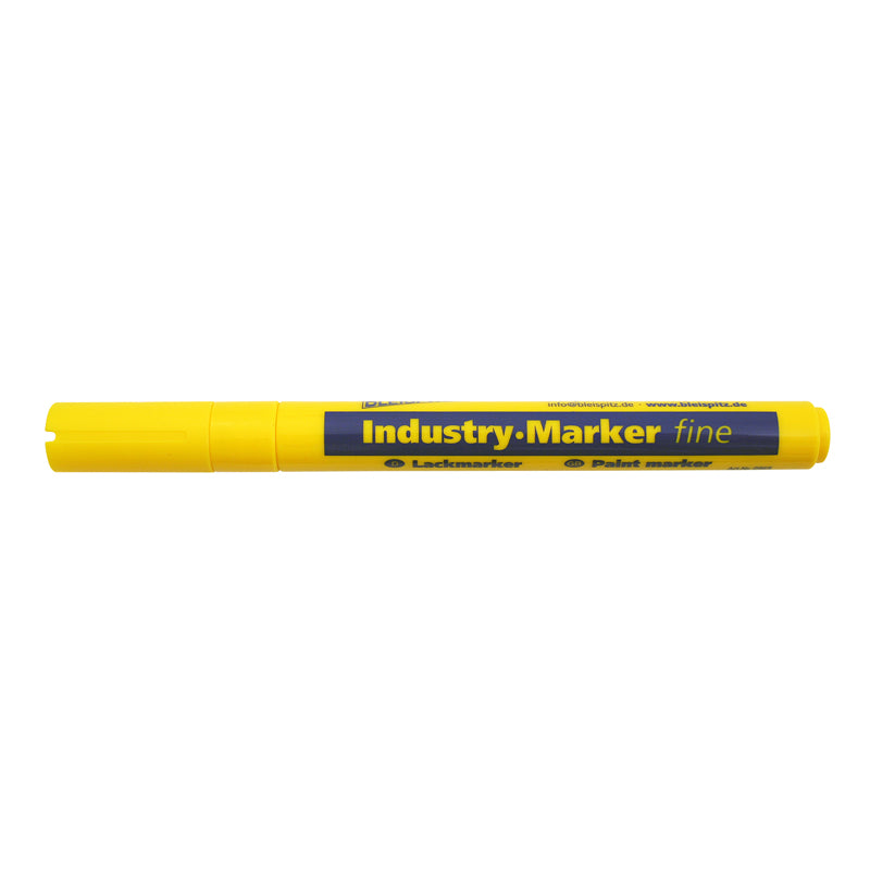 Industrimarker 1–2 mm gul rund spids (model 0952)