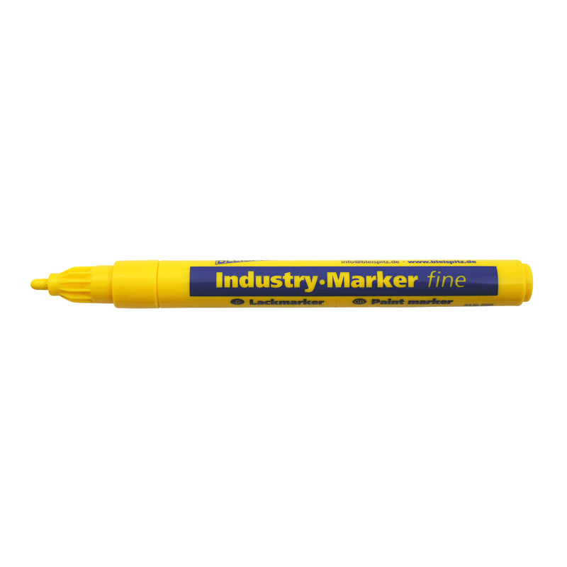 Industrimarker 1–2 mm gul rund spids (model 0952)