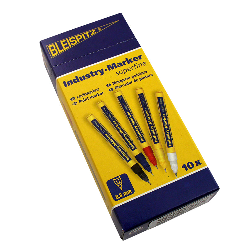 Industrimarker 0,8 mm rød rund spids (model 0815)