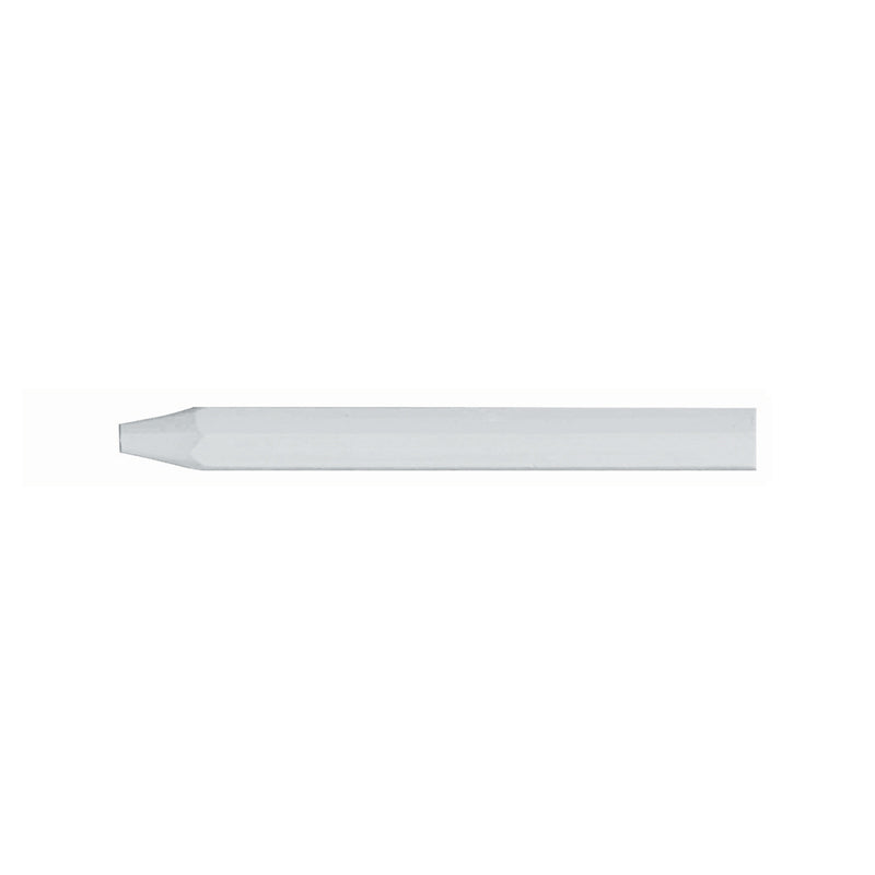 Mærkekridt 120 mm uden label hvid Hex. Ø12 mm